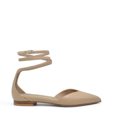 Fabiana Capri - Ankle strap flat slides