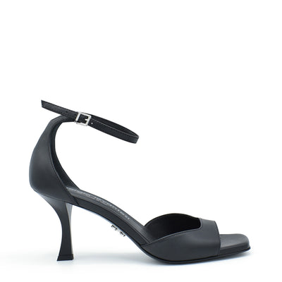 Iris4 Black - Ankle strap sandals