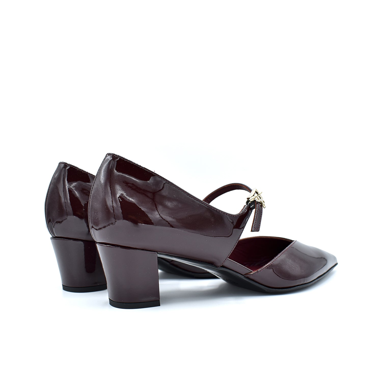Sergio Levantesi Cedra56 Bordeaux Patent Décolleté