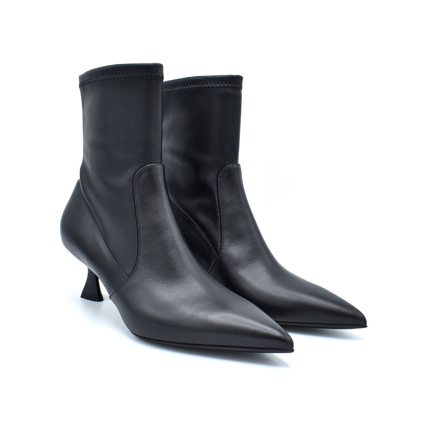 Sergio Levantesi Celin56 Black Leather Ankle Boots