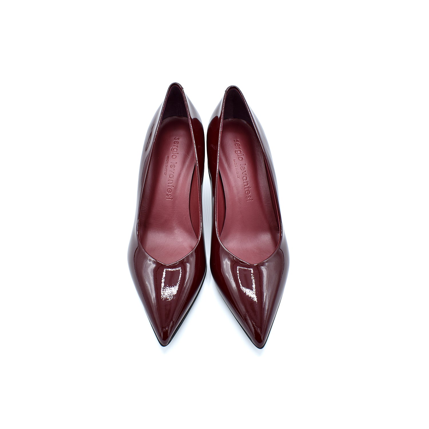 Sergio Levantesi Chenil Décolleté Bordeaux Vernice