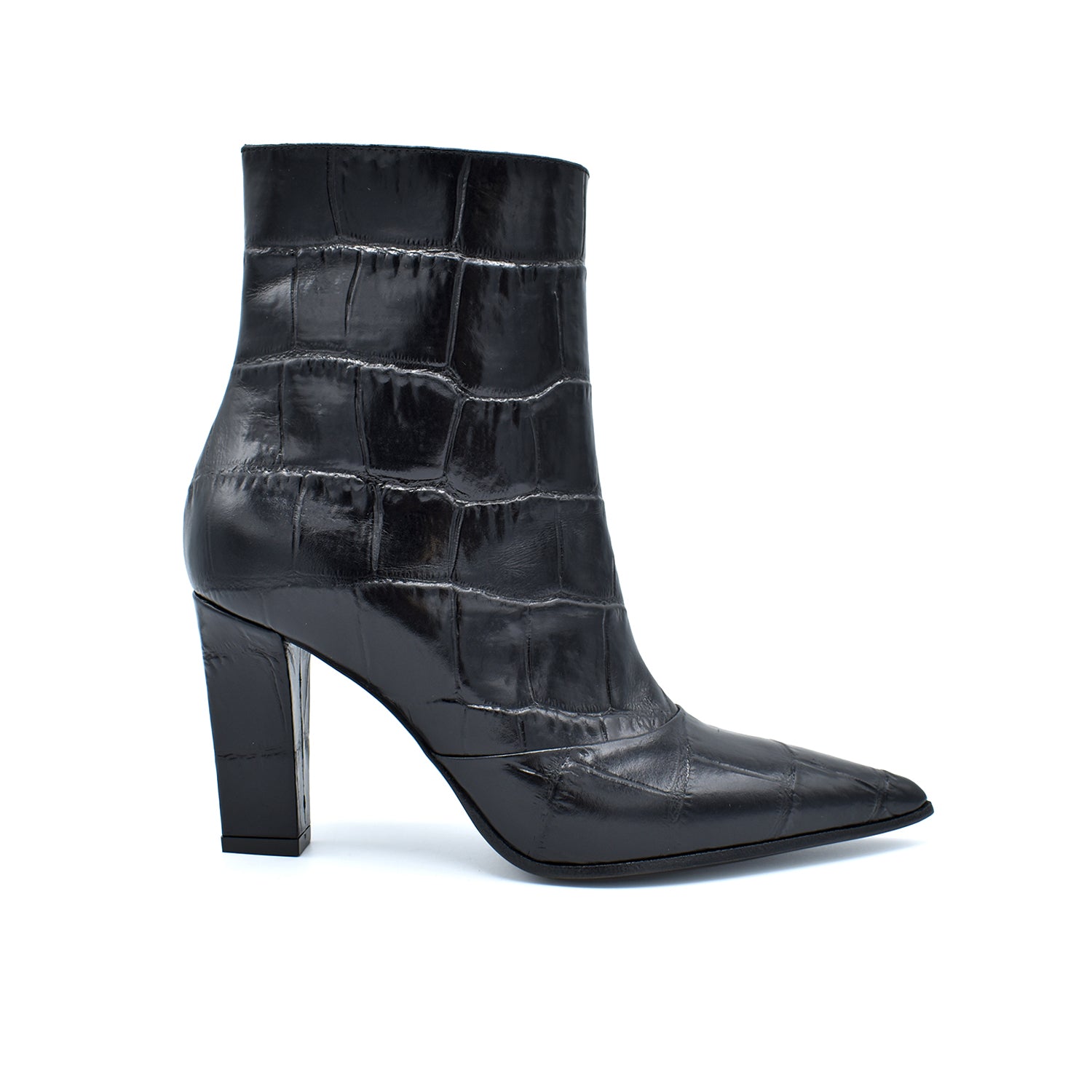 Sergio Levantesi Doma56 Black Cocco Ankle Boot