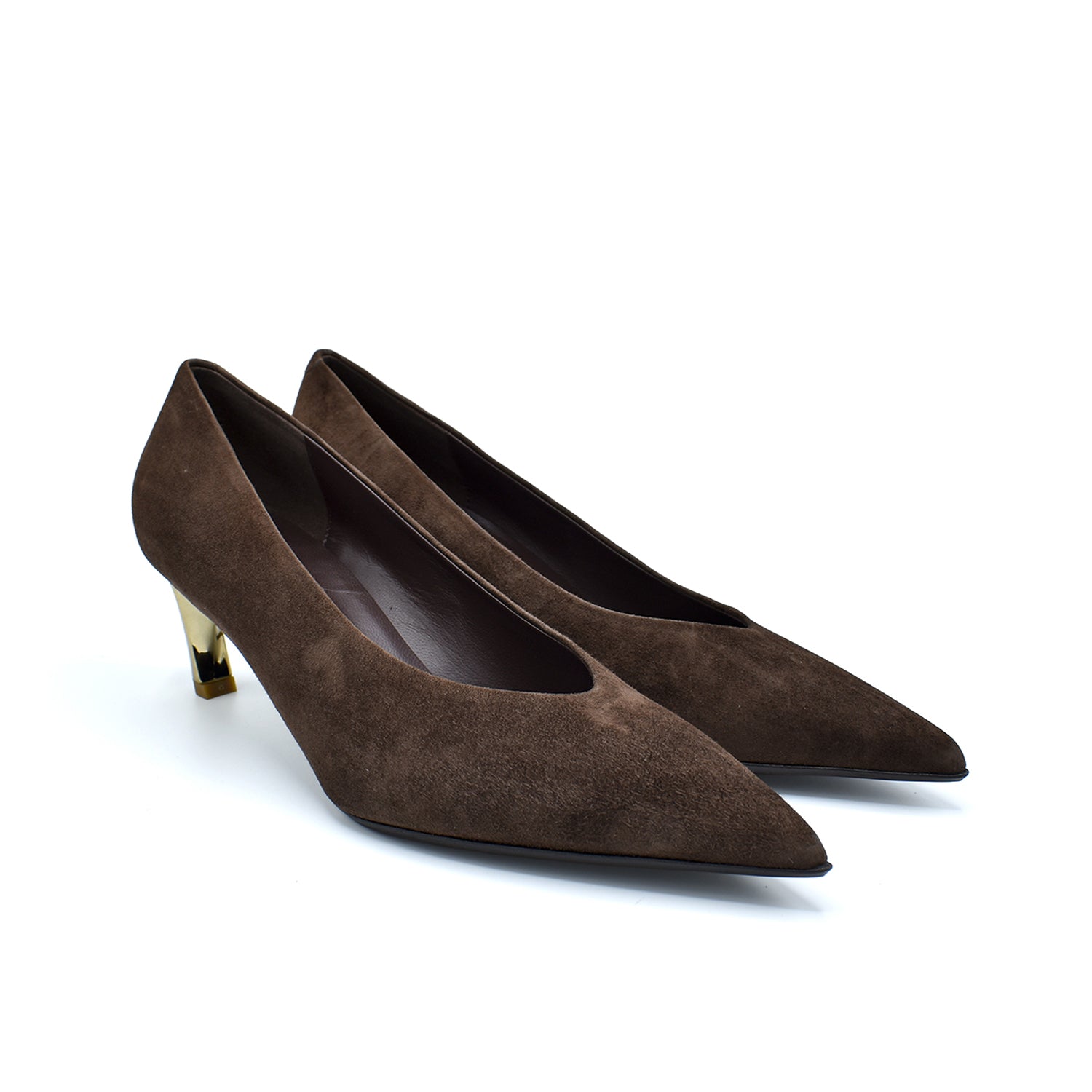 Sergio Levantesi Eloisa56 Dark Brown Suede Décolleté