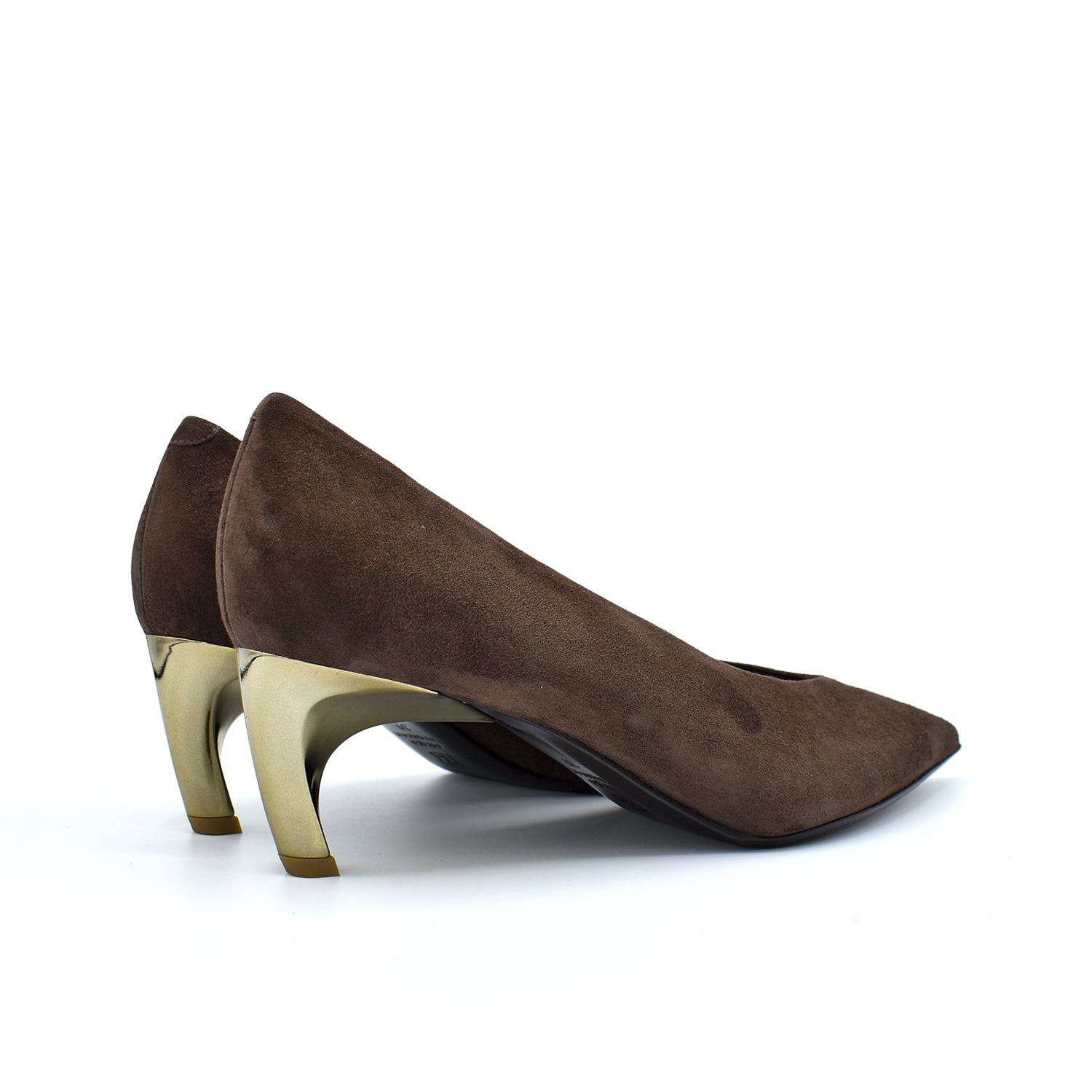 Sergio Levantesi Eloisa56 Dark Brown Suede Décolleté
