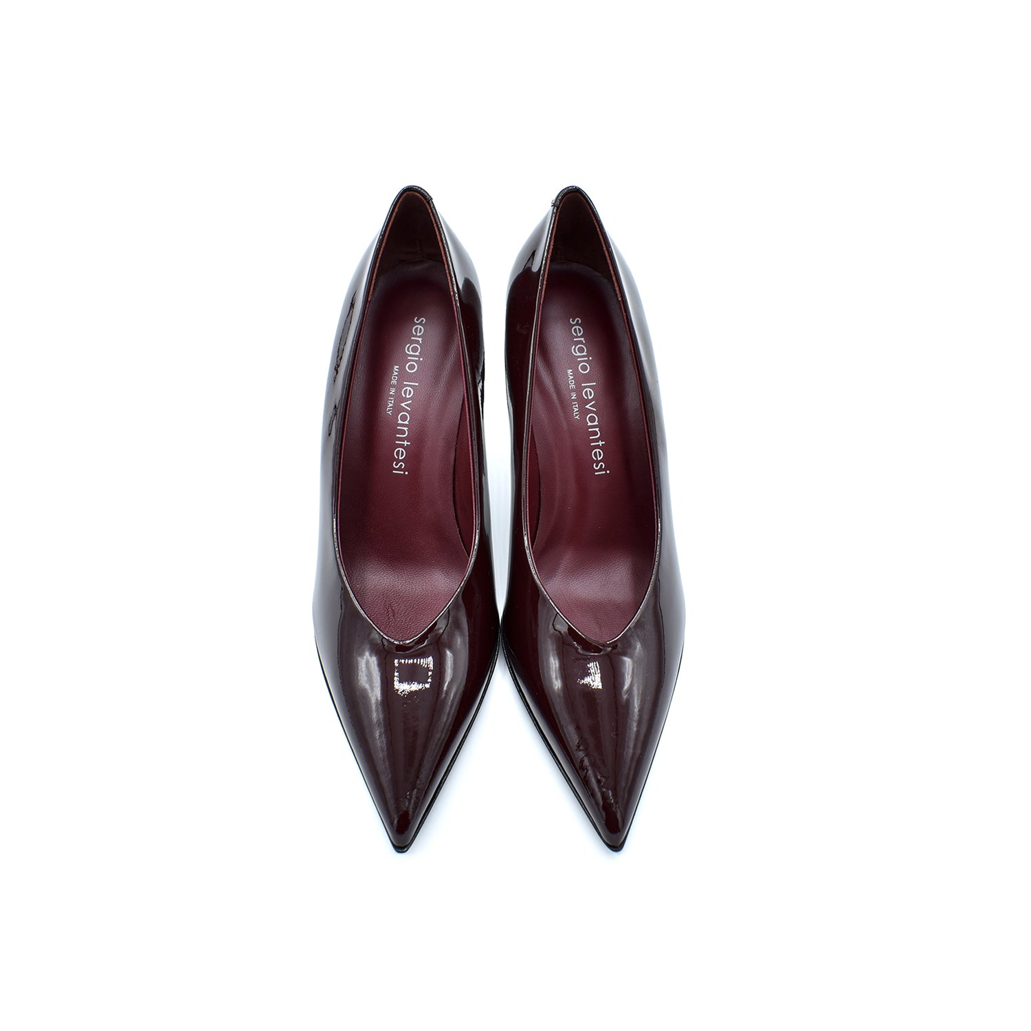Sergio Levantesi Galassia56 Bordeaux Patent Décolleté