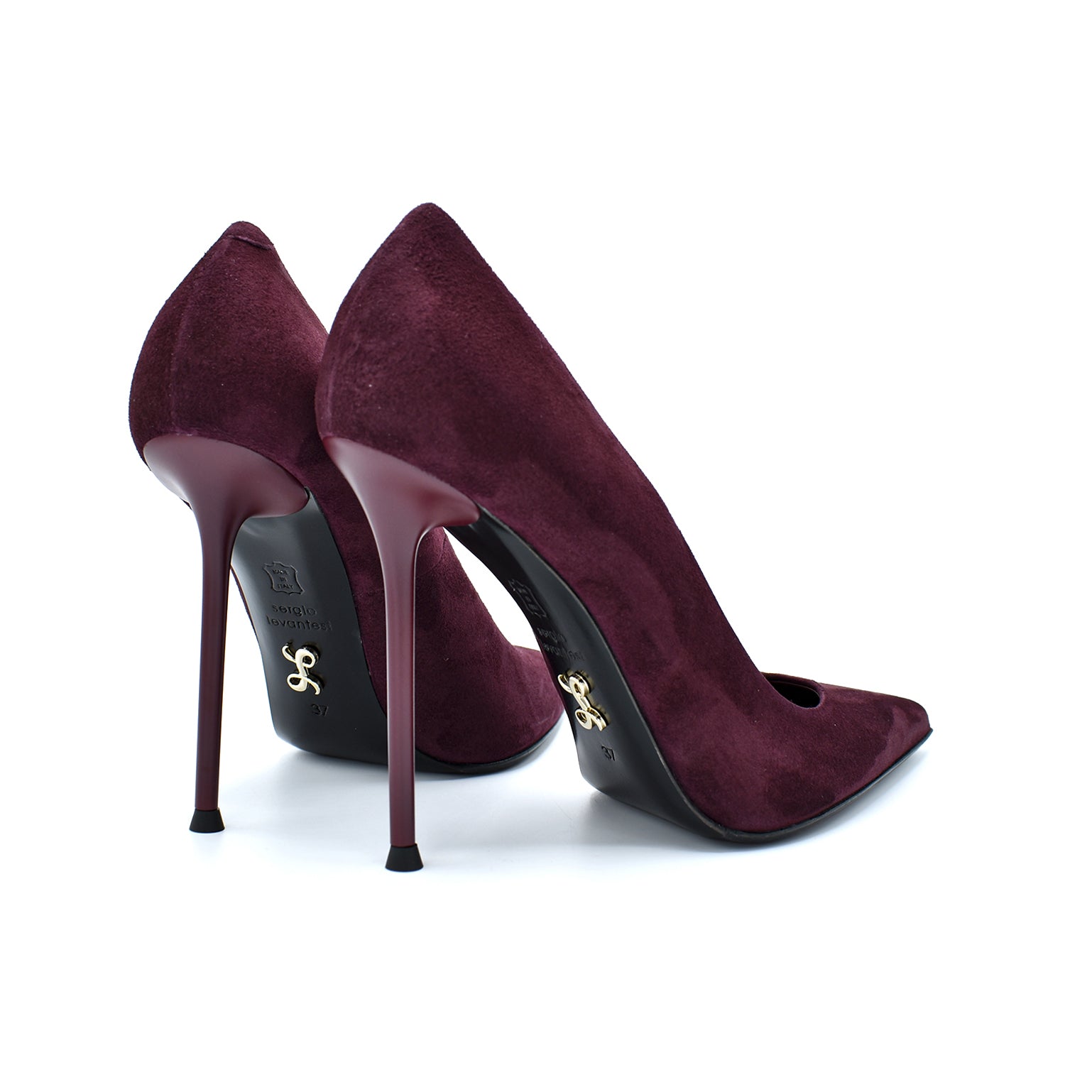 Sergio Levantesi Ley56 Bordeaux Suede Décolleté