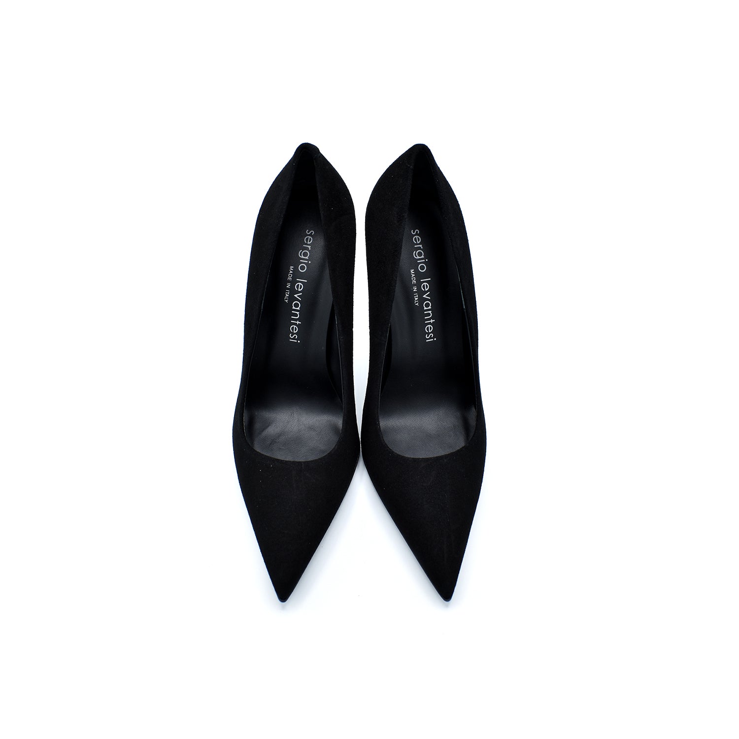 Sergio Levantesi Ley56 Black Suede Décolleté