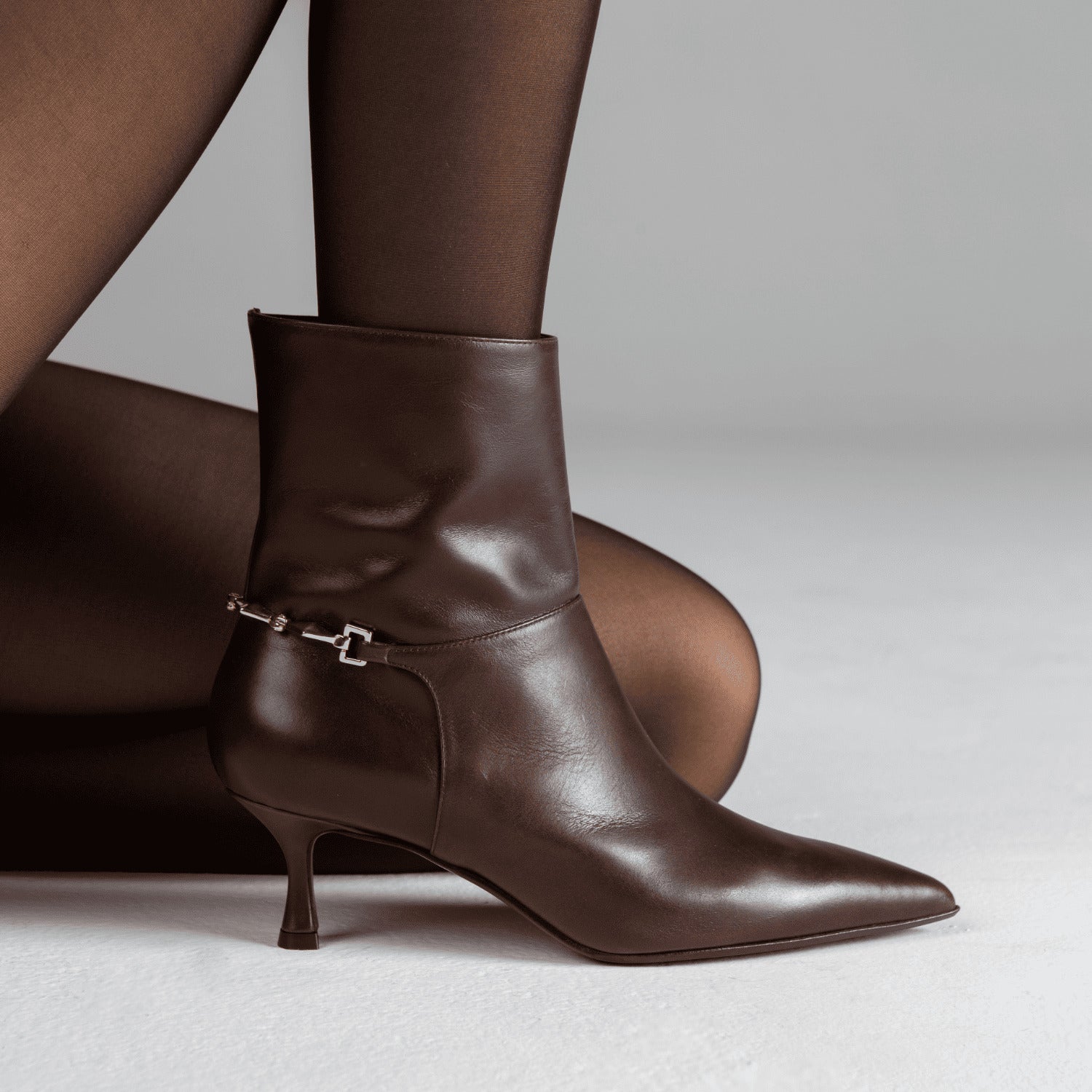 Sergio Levantesi Elettra56 Dark Brown Ankle Boot