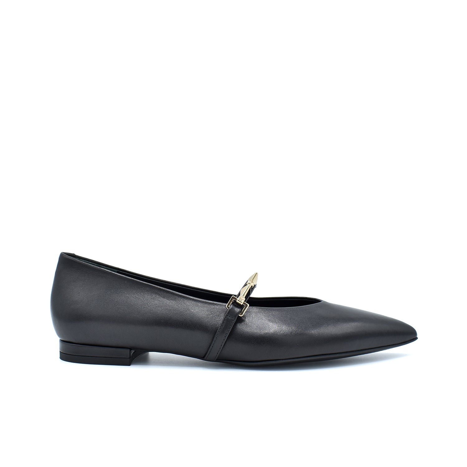 Sergio Levantesi Virna56 Black Nappa Ballerina