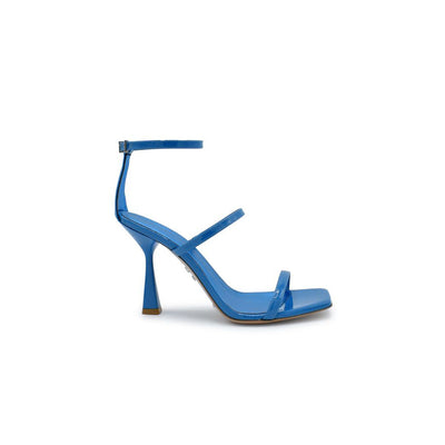 Telen. Ankle strap lake nappa patent leather sandals